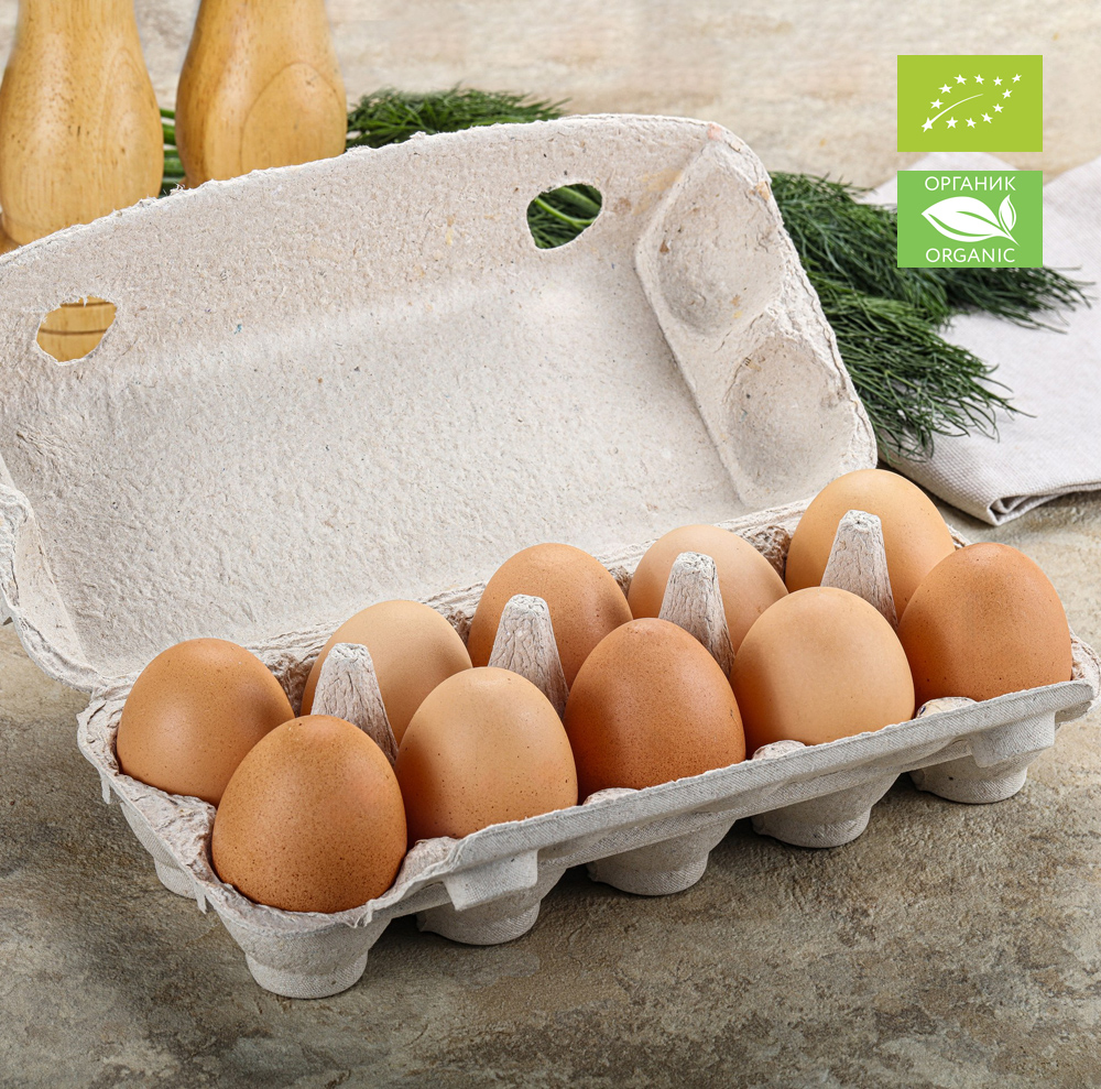 Яйцо Куриное С2 ОРГАНИК, 10 шт.