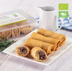 Блины с мясом, замороженные, 300 г ОРГАНИК 